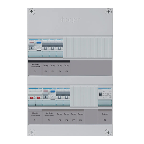 hager Vision VKZ 230/400 V Series Gebruiksaanwijzing