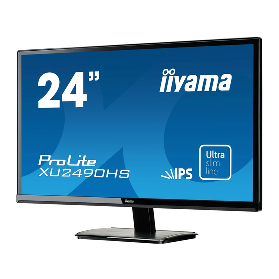 Iiyama ProLite XU2490HS Gebruikshandleiding