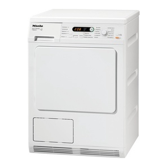 Miele SOFTTRONIC T 8823 C Gebruiksaanwijzing