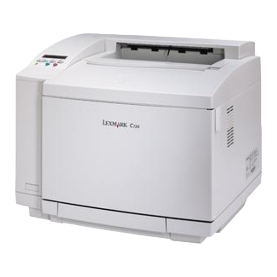 Lexmark C720 Installatiehandleiding