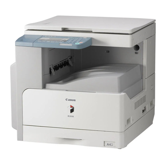 Canon iR2022 Bedieningshandleiding