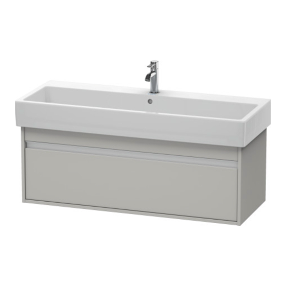 DURAVIT Ketho KT 6689 Montagehandleiding