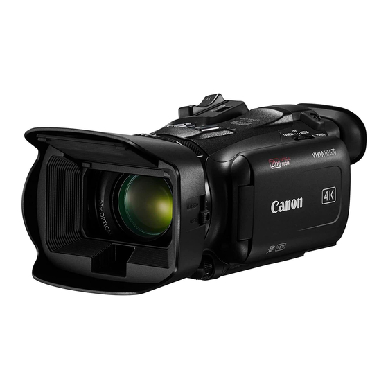 Canon LEGRIA HF G70 Gebruiksaanwijzing