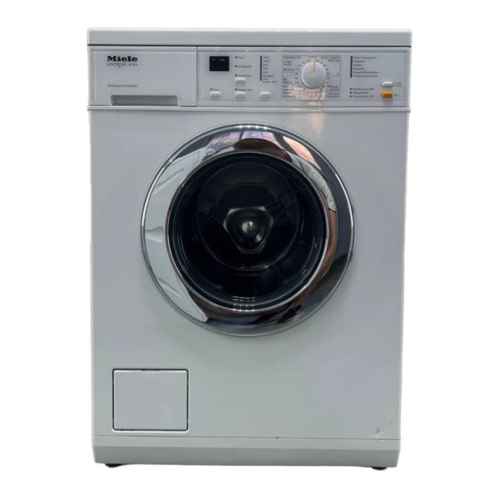 Miele NOVOTRONIC W 526 Gebruiksaanwijzing