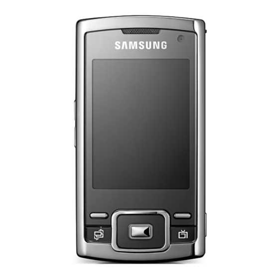 Samsung SGH-P960 Gebruiksaanwijzing