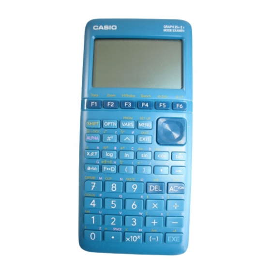 Casio GRAPH35+ E II Gebruiksaanwijzing