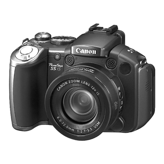 Canon PowerShot S5 IS Uitgebreide Gebruikershandleiding