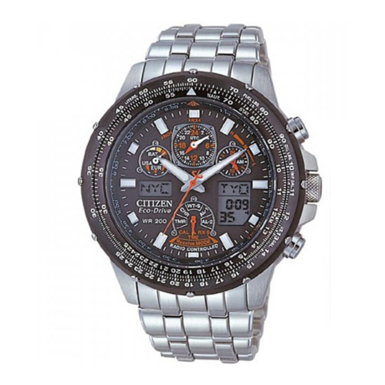 Citizen Radio Controlled Super Skyhawk JY0020-64E Gebruiksaanwijzing