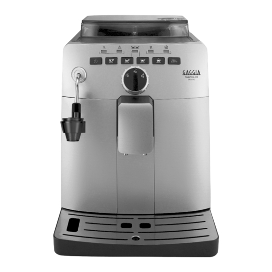 Gaggia Milano NAVIGLIO DELUXE Gebruiksaanwijzing