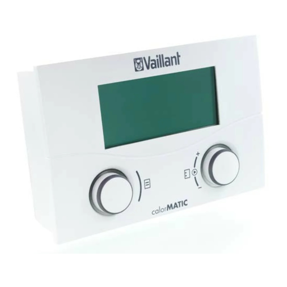 Vaillant calorMATIC VRT 392 Installatiehandleiding