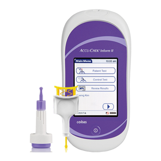 Roche Diagnostics Accu-Chek Inform II Verkorte Handleiding