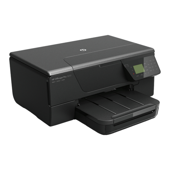 HP Officejet Pro 3610 Gebruikershandleiding