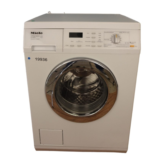 Miele Softtronic W 5903 WPS Gebruiksaanwijzing