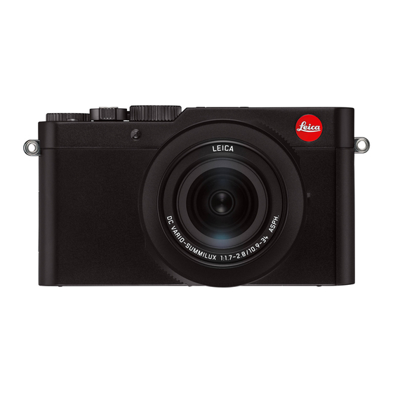 Leica D-LUX 7 Gebruiksaanwijzing