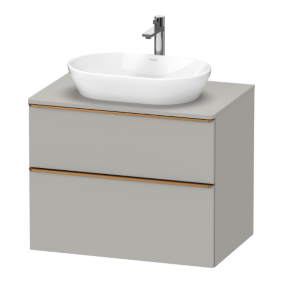 DURAVIT D-Neo DE 4967 Montagehandleiding