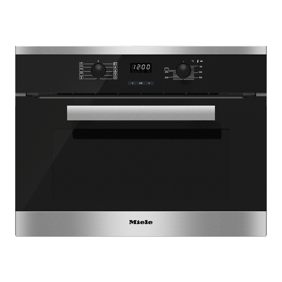 Miele H2601-1B Gebruiks- En Montagehandleiding