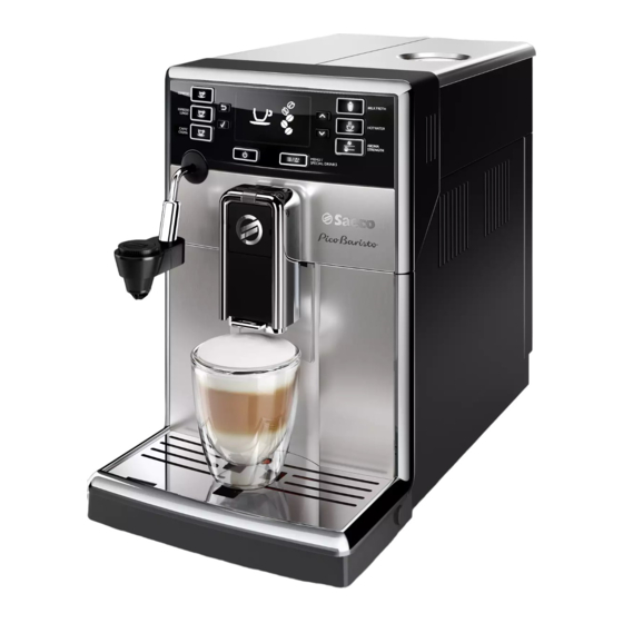 Philips Saeco PICOBARISTO HD8924 Gebruiksaanwijzing