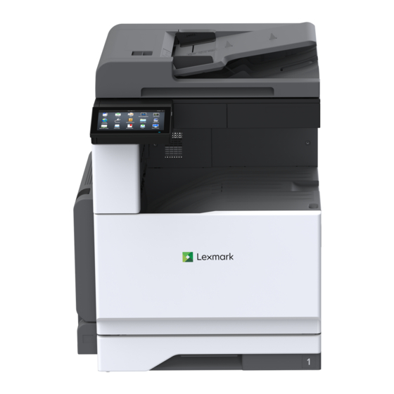 Lexmark CX930 Gebruikershandleiding