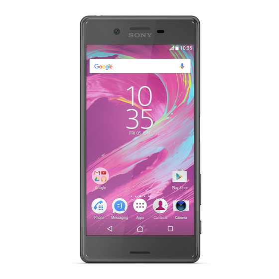 Sony Xperia X F5121 Gebruikershandleiding