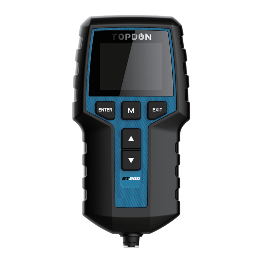 Topdon BT200 - 12V Batterijtester Handleiding