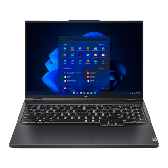 Lenovo Legion Pro 5i 16,8 Series Gebruikershandleiding