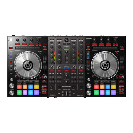 PIONEER DJ Serato DDJ-SX3 Handleiding