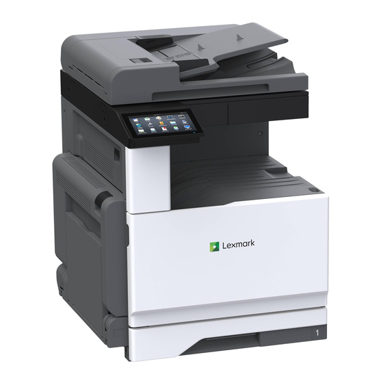 Lexmark MX931 Gebruikershandleiding