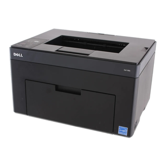 Dell 1250c Color Printer Gebruikershandleiding