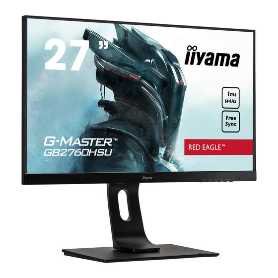 Iiyama G-Master GB2760HSU Gebruikershandleiding