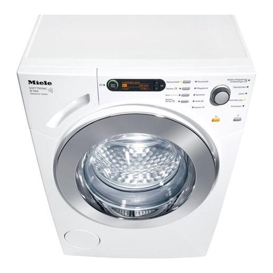 Miele W 1902 WPS Gebruiksaanwijzing