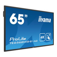 Iiyama ProLite TE6568MIS Gebruikershandleiding