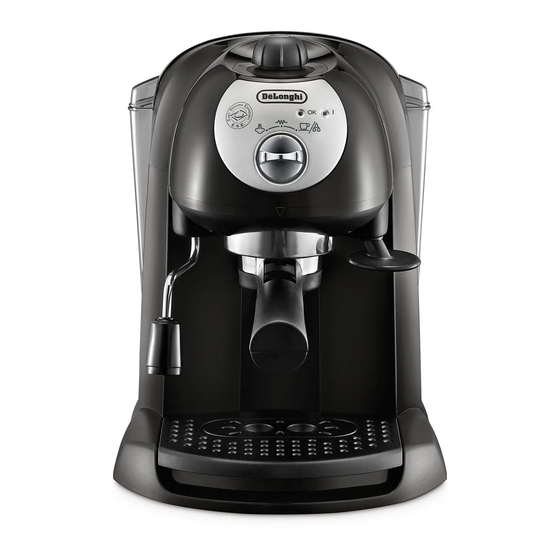 DeLonghi EC 201 CD B Korte Handleiding