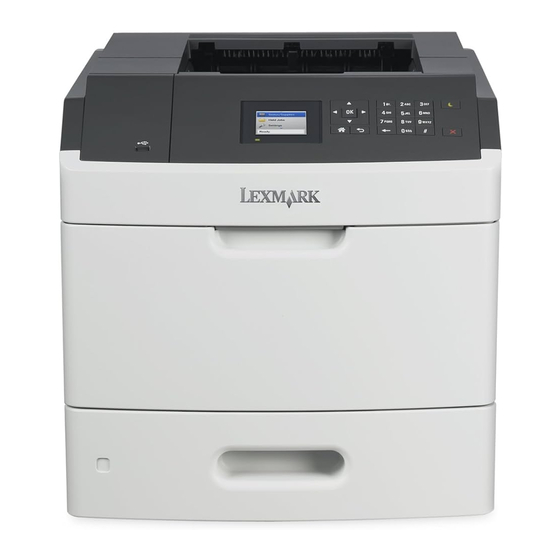 Lexmark MS810 Gebruikershandleiding