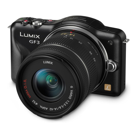 Panasonic Lumix DMC-GF3C Beknopte Gebruiksaanwijzing