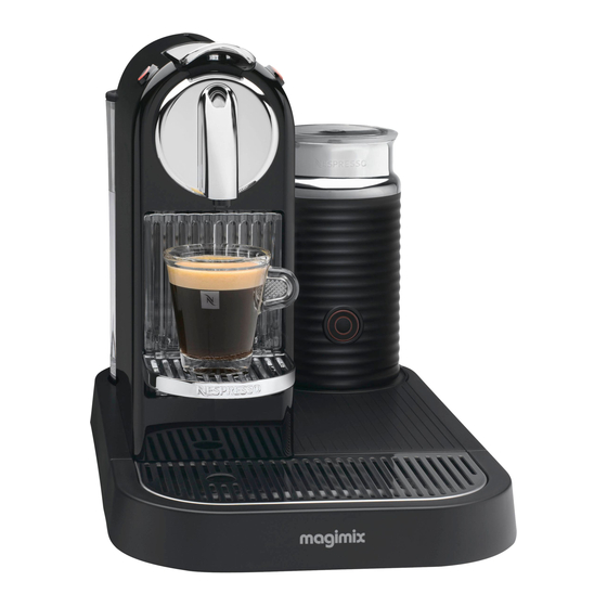Nespresso Magimix Citiz&Milk M190 Handleiding