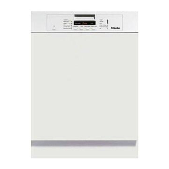 Miele G 1220 Gebruiksaanwijzing