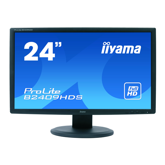 Iiyama ProLite B2409HDS Gebruikershandleiding