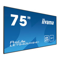 Iiyama ProLite LE754OUHS Gebruikershandleiding