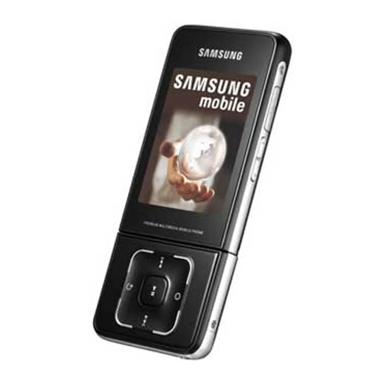 Samsung SGH-F500 Gebruiksaanwijzing