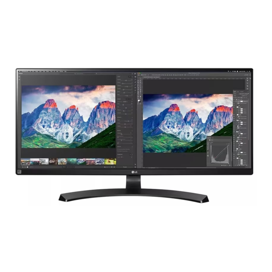 LG 34WL750 Gebruikershandleiding