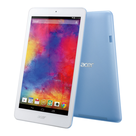 Acer Iconia One 8 Gebruikershandleiding