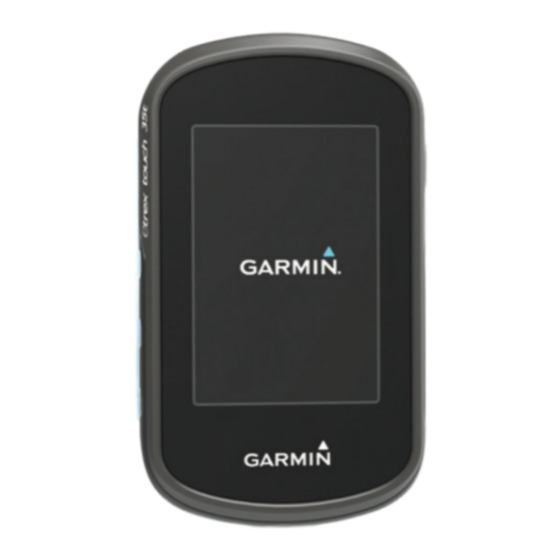 Garmin eTrex Touch 25/35 Gebruikershandleiding