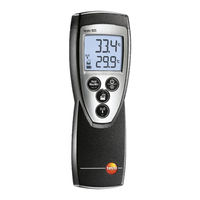 TESTO 925 Series Handleiding