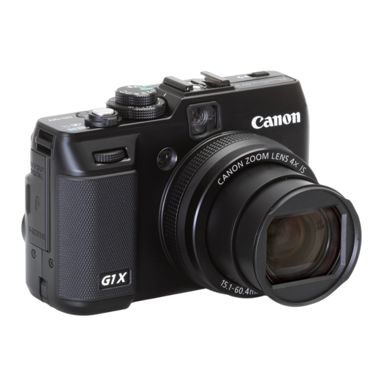 Canon PowerShot G1 X Gebruikershandleiding