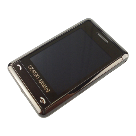 Samsung Giorgio ARMANI SGH-P520 Gebruiksaanwijzing