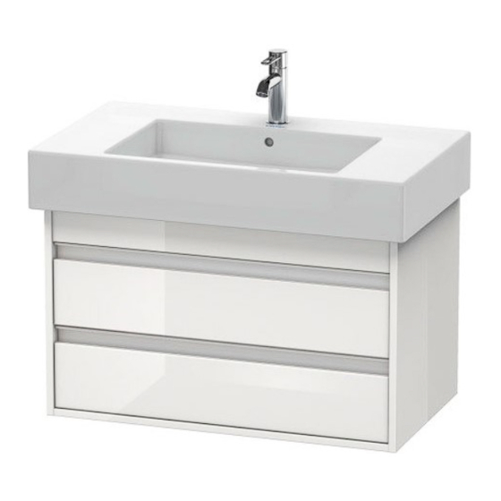 DURAVIT Ketho KT 6640 Montagehandleiding