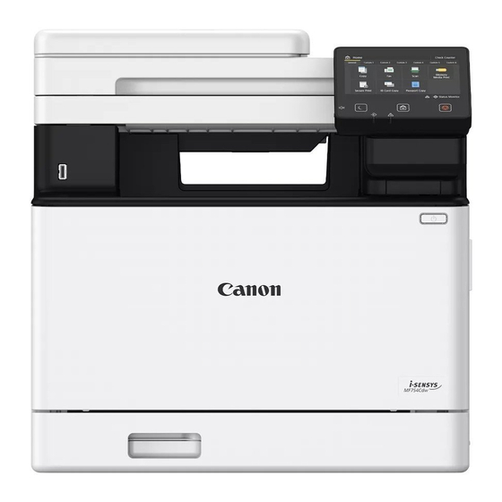 Canon MF754Cdw Gebruikershandleiding