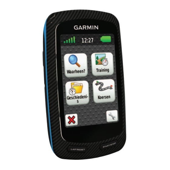 Garmin EDGE 800 Snelstartgids