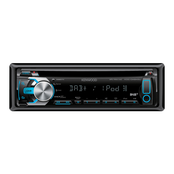 Kenwood KDC-DAB43U Snelstartgids