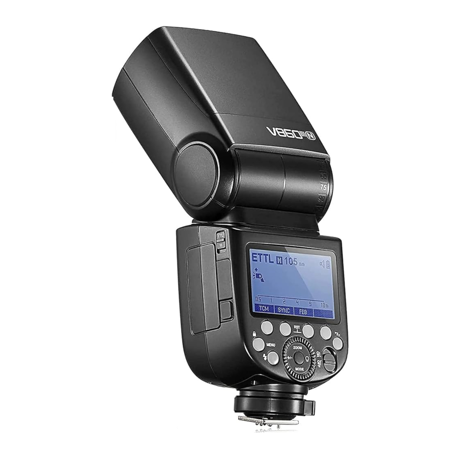 Godox V860IIIN - TTL Li-ion Camera Flash voor Nikon V860IIIN Handleiding